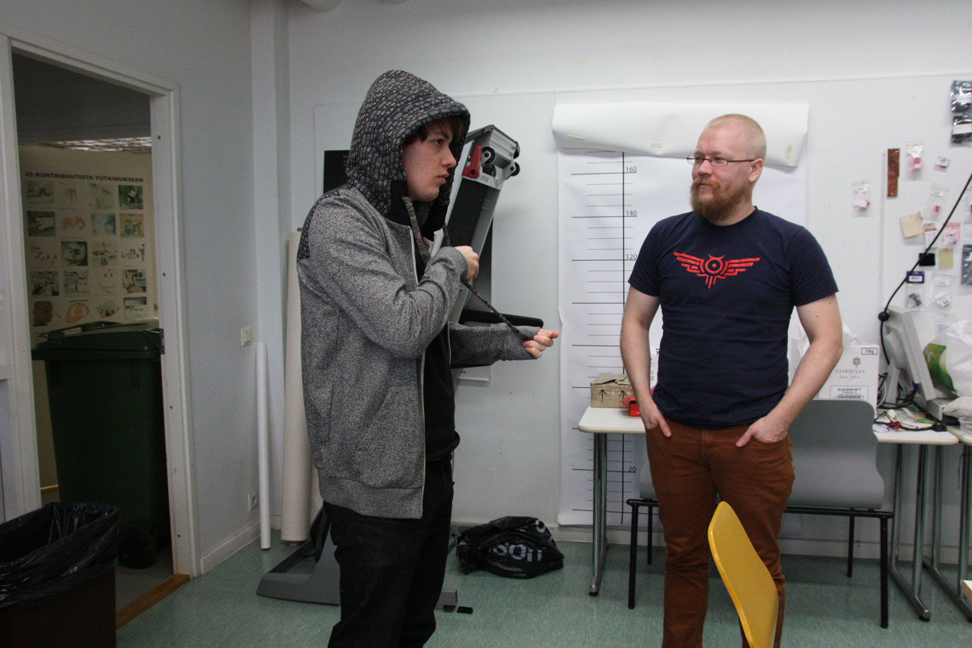 Musical hoodie testing